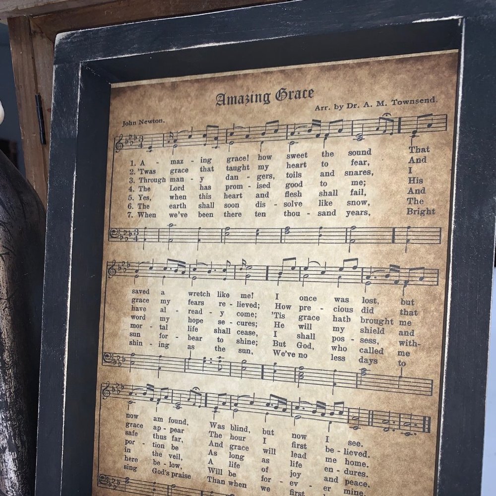 Framed Hymn // Amazing Grace